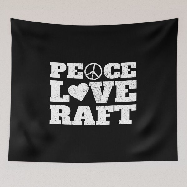 Item preview, Rafting - Retro Style - Peace Love Raft designed and sold by EstelleStar.