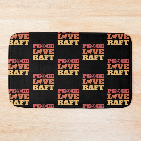 Item preview, Rafting Gift - Retro - Peace Love Raft designed and sold by EstelleStar.