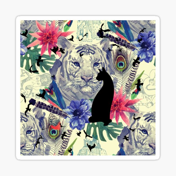 The Cat's Daydream Sticker
