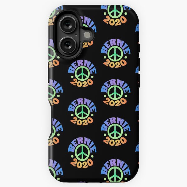 Vista previa del artículo con la obra «Bernie 2020 Retro Vintage Hippie Signo de la paz», diseñado y vendido por EstelleStar.