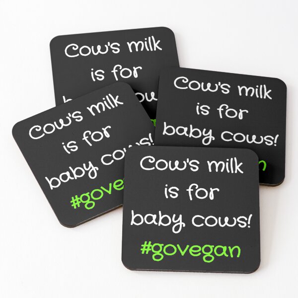 Item preview, Cow's milk is for baby cows! Go vegan! designed and sold by EarlessPierre.