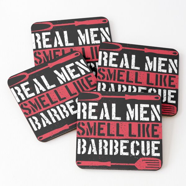 Item preview, Fun Real Men Smell Like Barbecue Gift Design Idea print designed and sold by Lisbob.