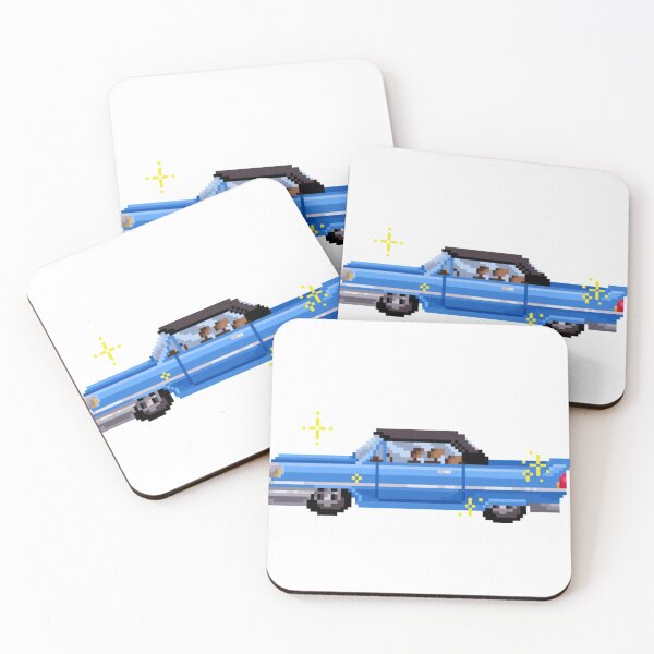 Item preview, Pixelated Vintage Blue Classic Car designed and sold by HopeDetour.