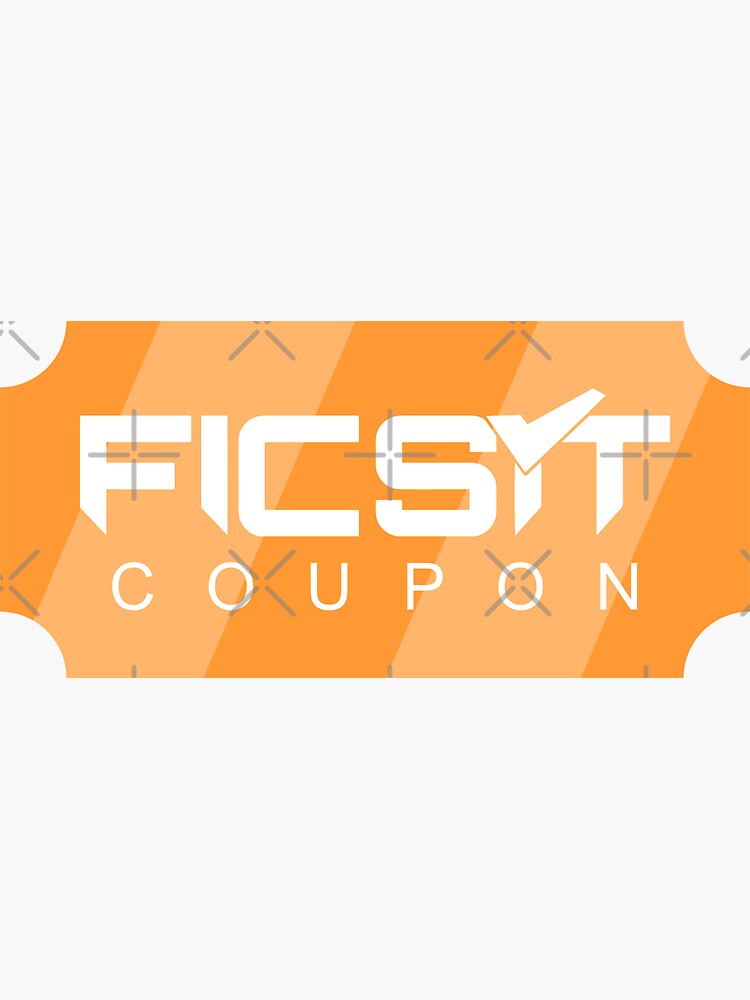 "Satisfactory FICSIT AWESOME Shop Coupon" Sticker for Sale by brehart
