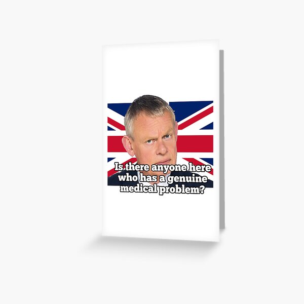 Vista previa del artículo con la obra «Doc Martin problema genuino», diseñado y vendido por Custom-Heraldry.
