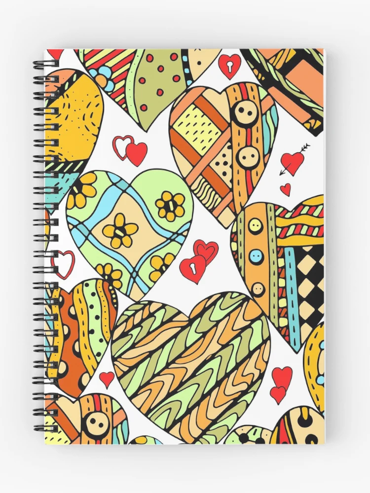 Thumbnail 1 of 3, Journal, Heart Patterns In Abstract Designs designed and sold by ecdato.
