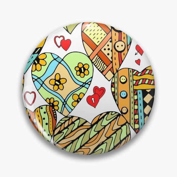 Item preview, Heart Patterns In Abstract Designs designed and sold by ecdato.