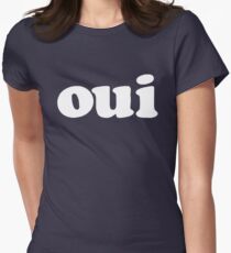 oui - white Women's Fitted T-Shirt