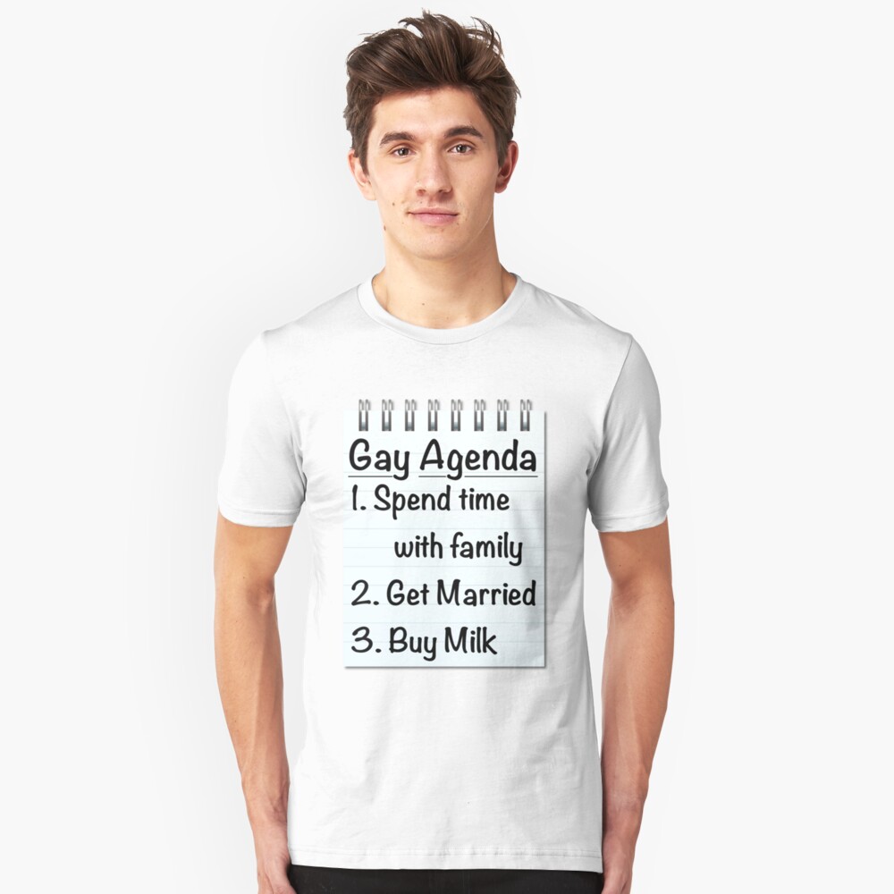 Gay Agenda Slim Fit T-Shirt