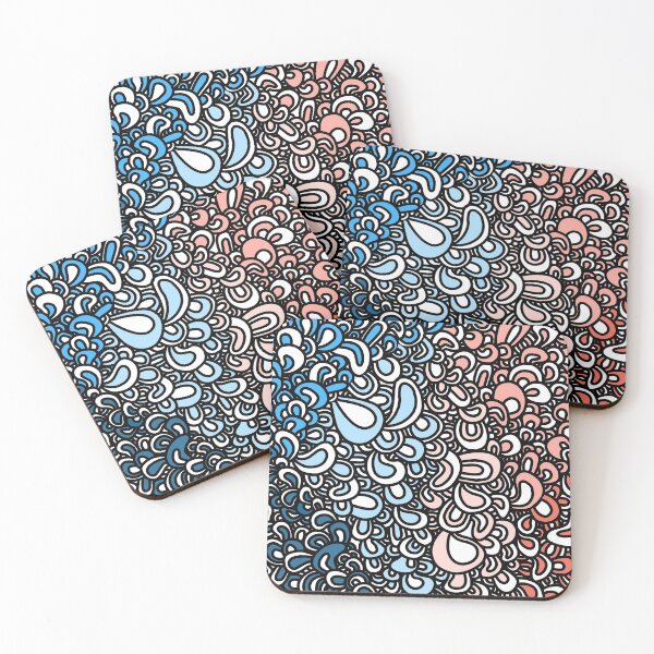 Item preview, Blue and Orange Bubble Doodle designed and sold by karlaface.