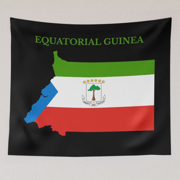 Item preview, Equatorial Guinea Map Flag designed and sold by marosharaf.