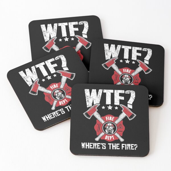 Item preview, WTF Where's The Fire Firefighter designed and sold by Captain Mood.