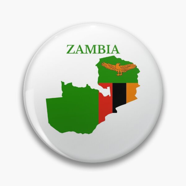 Item preview, Zambia Map Flag designed and sold by marosharaf.