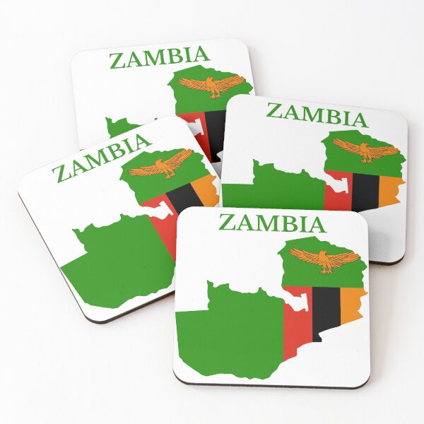 Item preview, Zambia Map Flag designed and sold by marosharaf.