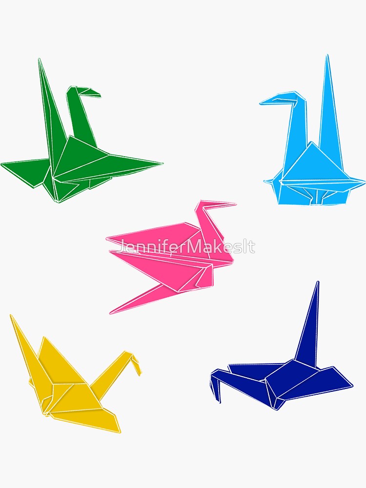 Origami Bird Sticker Pack by JenniferMakesIt