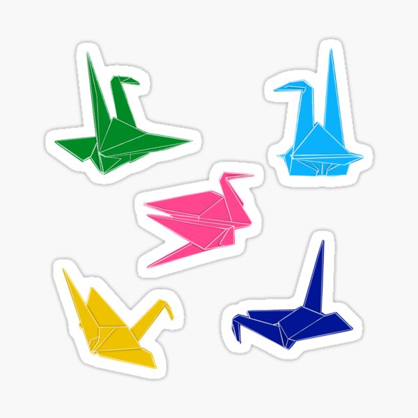 Origami Bird Sticker Pack Sticker