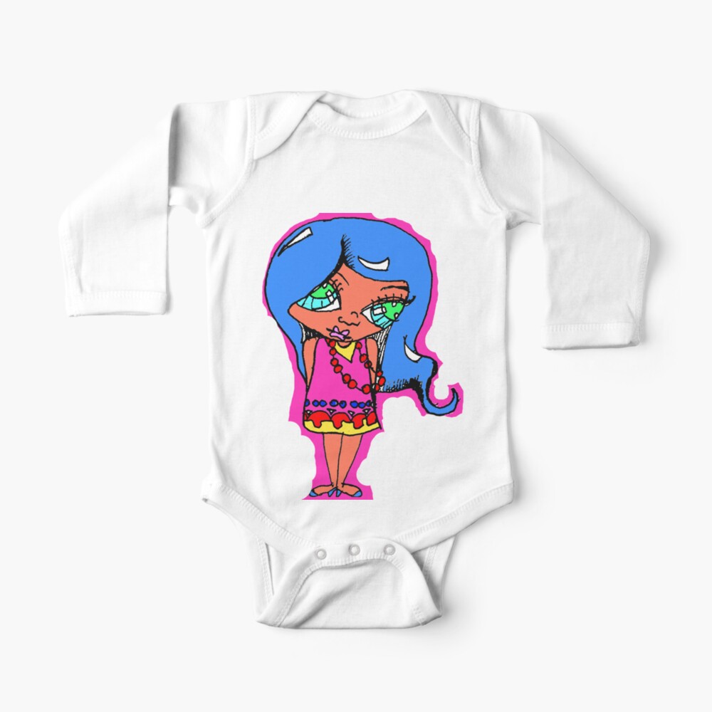 Item preview, Long Sleeve Baby One-Piece designed and sold by PoshCatDesigns.