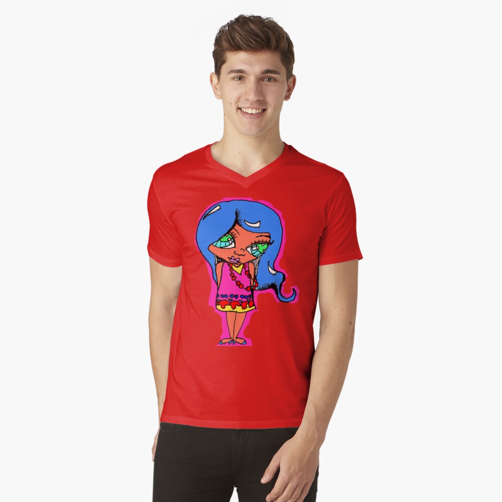 Item preview, V-Neck T-Shirt designed and sold by PoshCatDesigns.