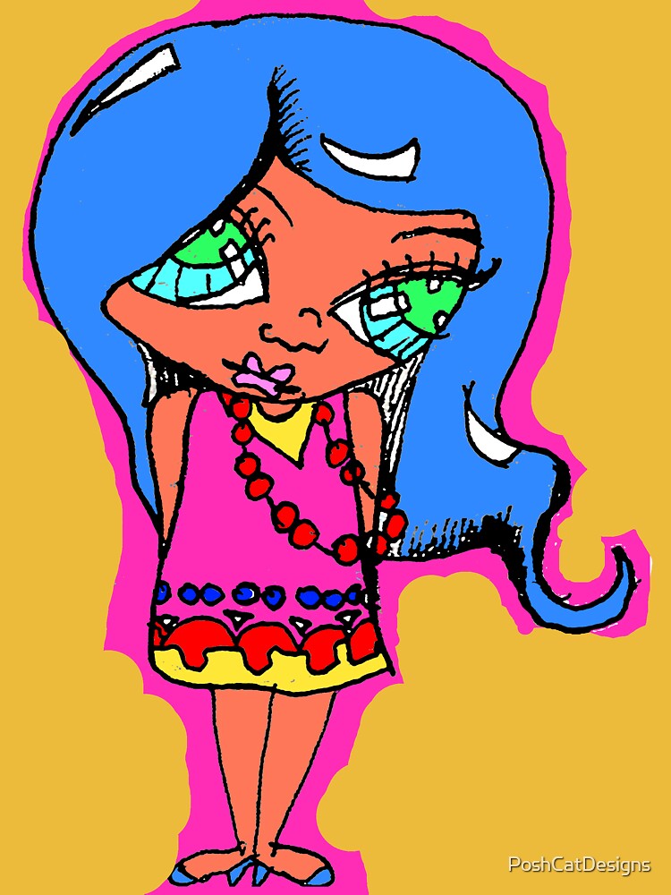 Thumbnail 7 of 7, Essential T-Shirt, Poppy designed and sold by PoshCatDesigns.