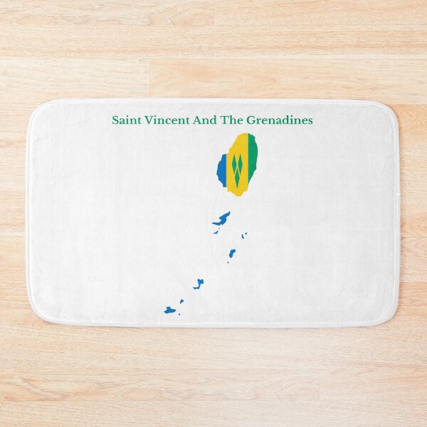 Item preview, Saint Vincent and the Grenadines Map Flag designed and sold by marosharaf.