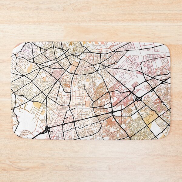 Item preview, Casablanca Morocco Street Map Art Watercolor Color designed and sold by IvonDesign.