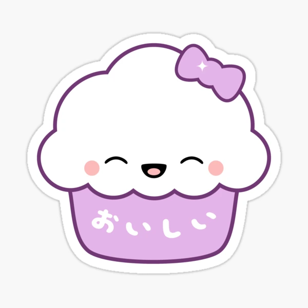 Cute Strawberry Cupcake Sticker for Sale by sugarhai