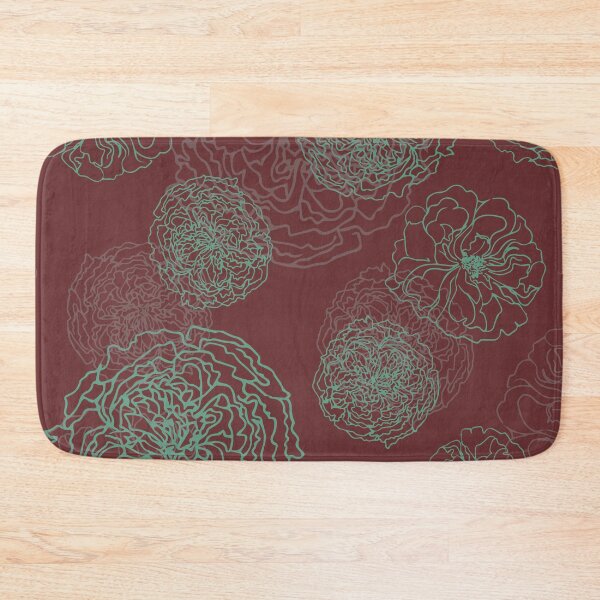 Item preview, RED pastel floral pattern designed and sold by ItezaPatterns.