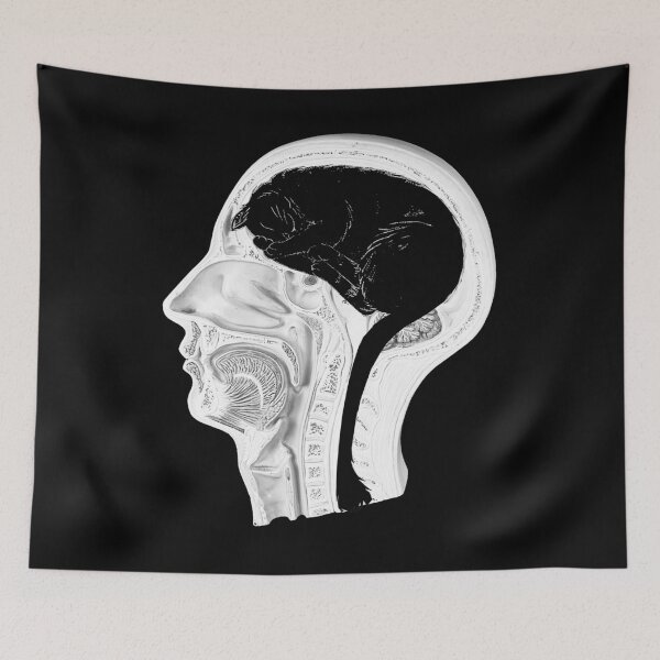 Item preview, Cat in brain BW designed and sold by DrTigrou.