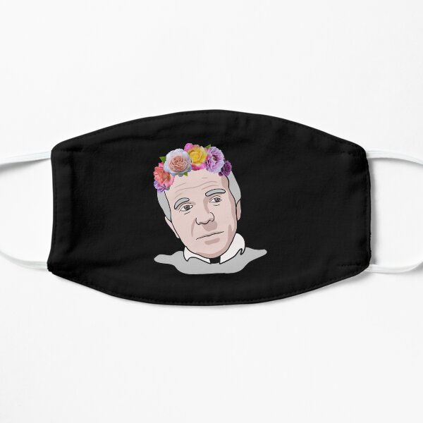 Gilles Deleuze - Portrait de philosophie avec couronne de fleurs Masque taille M/L