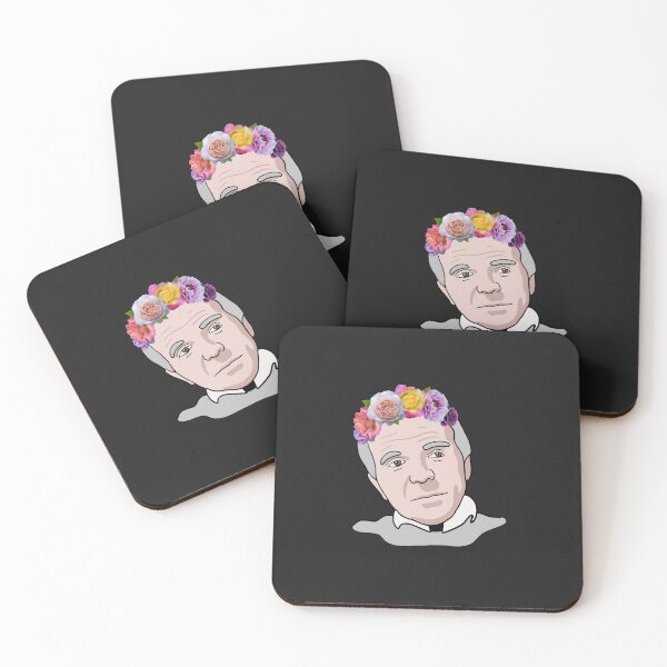 Item preview, Gilles Deleuze - Philosophy Portrait With Flower Crown designed and sold by isstgeschichte.