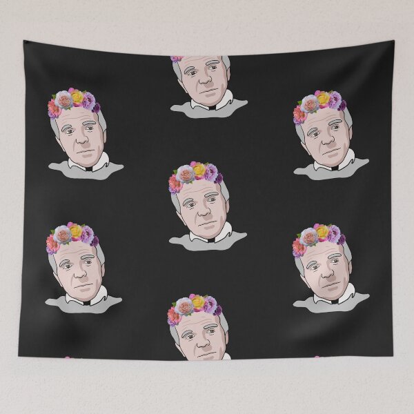 Item preview, Gilles Deleuze - Philosophy Portrait With Flower Crown designed and sold by isstgeschichte.