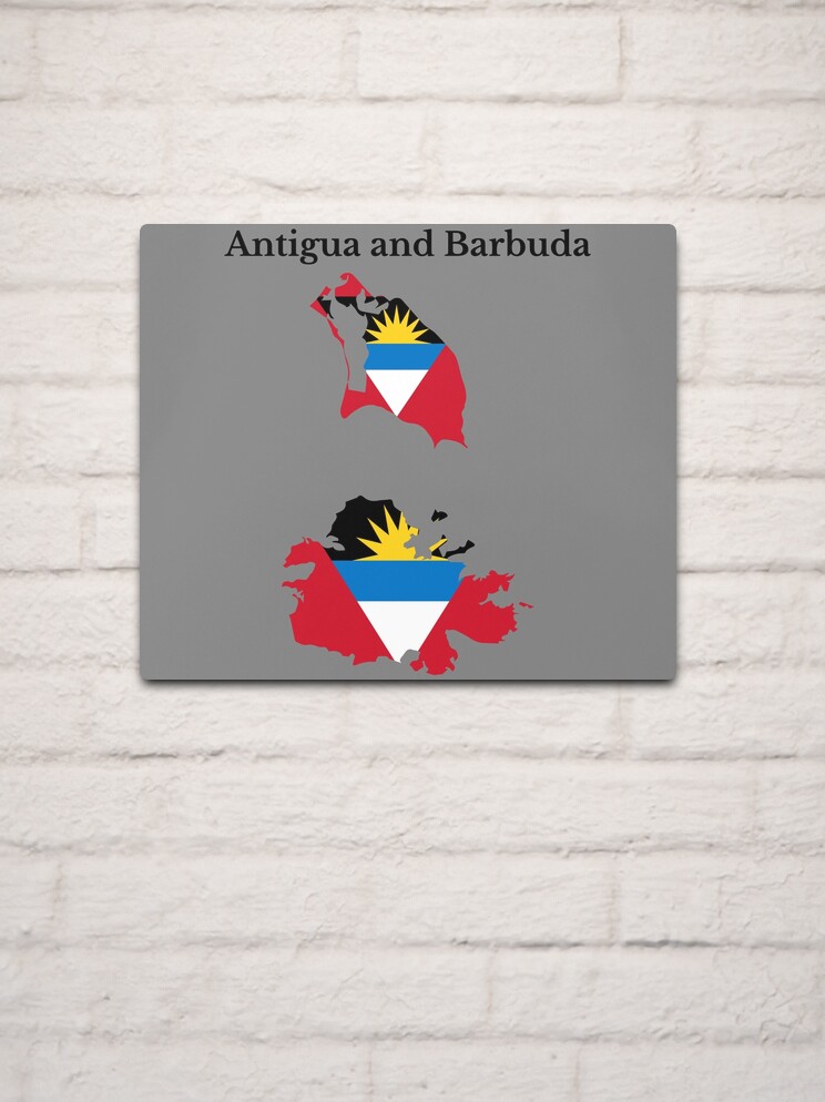 Antigua and Barbuda Map Flag