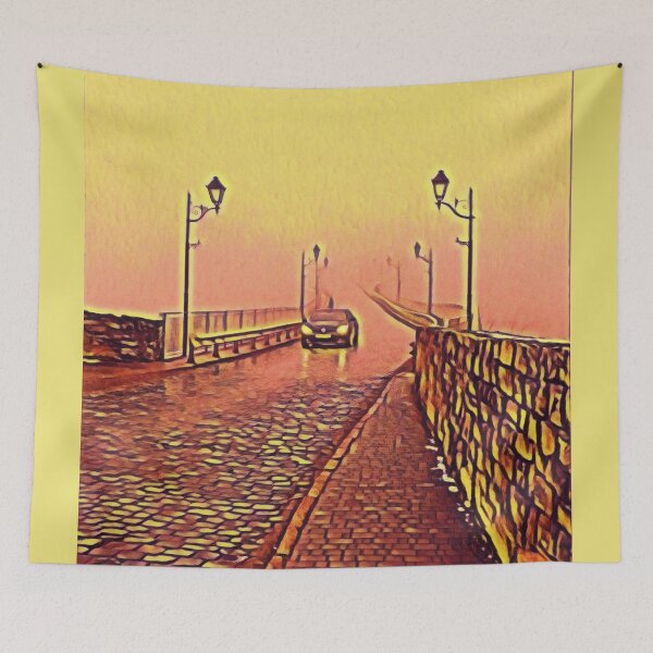 Item preview, Misty bridge leading to nowhere designed and sold by helenkaiy.