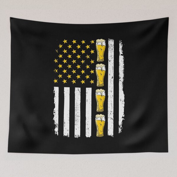 Item preview, Beer American Flag 4th of July patriotic Merica craft beer lover gift  designed and sold by alenaz.