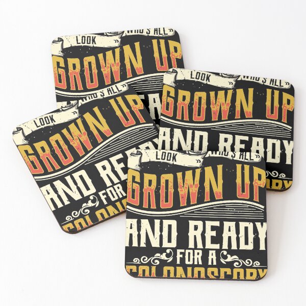 Item preview, All Grown Up | For Colonoscopy Funny 50th Gift Tee design designed and sold by Lisbob.