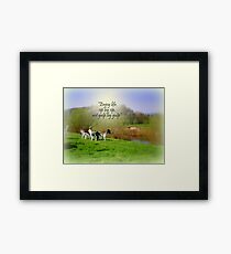 Tea (and Beer) by the River Framed Print