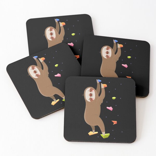 Item preview,  who like to climb. In the rainforest, the sloths are the best climbers and they quickly climb a climbing wall. designed and sold by bestshirtdesign.
