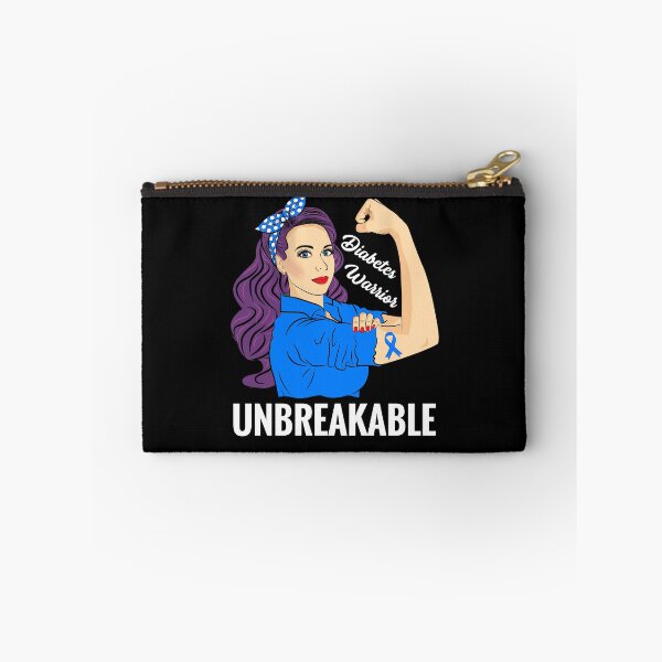Item preview, Diabetes Awareness Warrior Unbreakable designed and sold by ZNOVANNA.