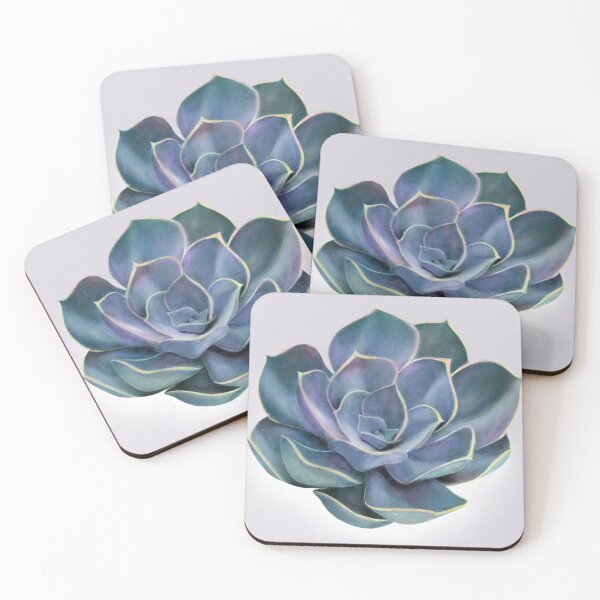 Item preview, Watercolor Echeveria Succulent designed and sold by Bloomandflo.
