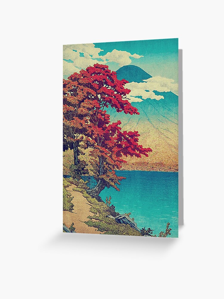 Thumbnail 1 of 2, Greeting Card, The New Year in Hisseii (Inverted) - Nature Landscape designed and sold by Kijiermono.