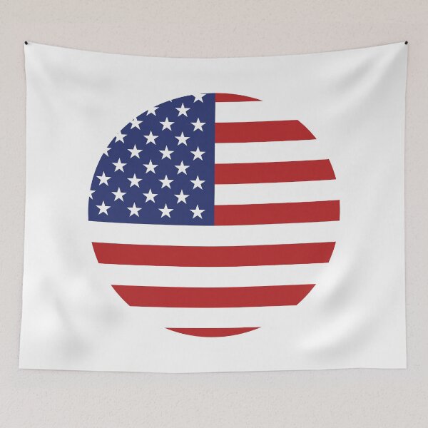 Item preview, USA Flag Circle designed and sold by POKPAK.