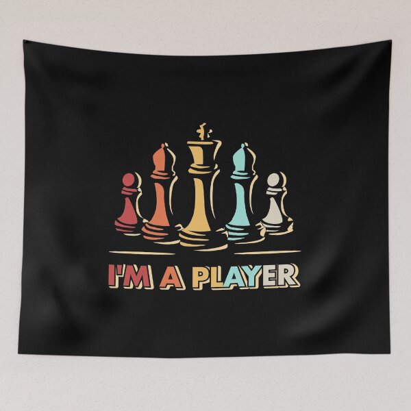 Item preview, Retro Chess Design - I'm a Player designed and sold by EstelleStar.