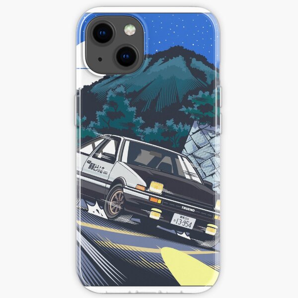 Initial D Takumi Fujiwara Hachiroku Downhill Attack! AE86 Trueno Coque souple iPhone