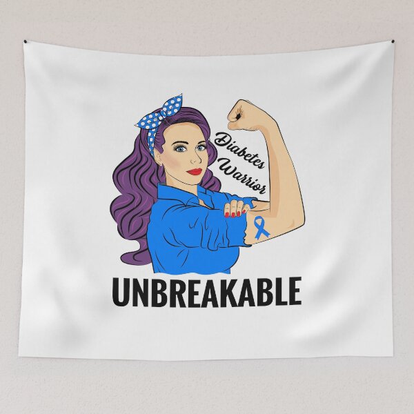 Item preview, Diabetes Awareness Blood Sugar Disease Diabetic Warrior designed and sold by ZNOVANNA.