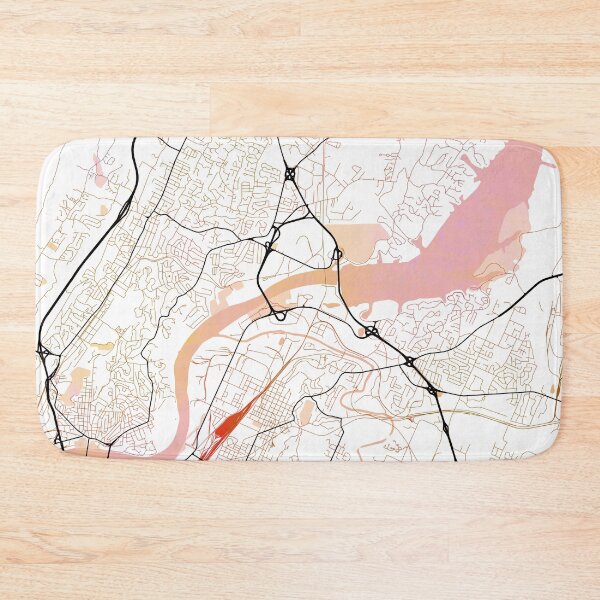 Item preview, Chattanooga Tennessee Street Map Art Watercolor Color designed and sold by IvonDesign.