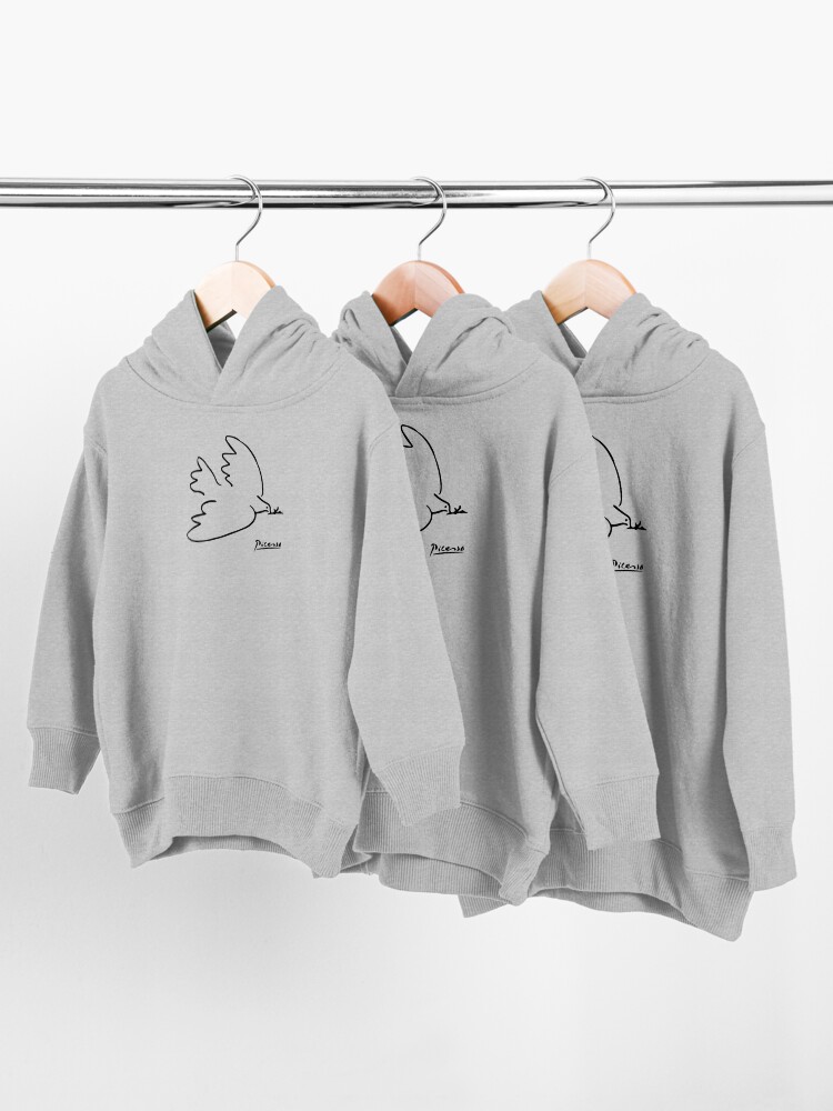 Alternate view of Pablo Picasso Dove Of Peace Line Drawing Sketch Artwork for Prints Tshirts Posters Bags Women Men Kids Toddler Pullover Hoodie