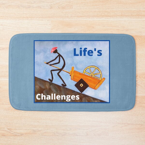 Item preview, Life's Challenges Up Hill Struggle designed and sold by Bagsyrose.