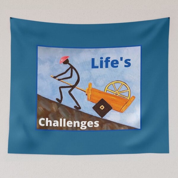 Item preview, Life's Challenges Up Hill Struggle designed and sold by Bagsyrose.