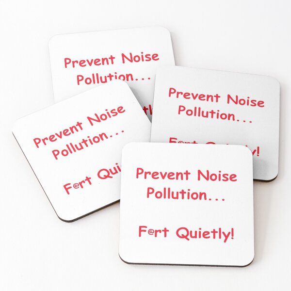 Item preview, Prevent Noise Pollution... F@rt Quietly! designed and sold by Cars with Character.