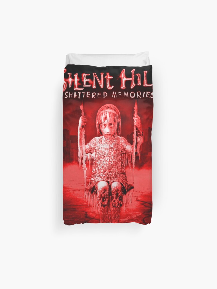 Silent Hill Shattered Memories Box Art Cover Frozen Blood Brazz Duvet Cover By Lilflipjimmy Redbubble